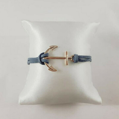 Bracelet ancre marine argent à personnaliser - bracelet homme