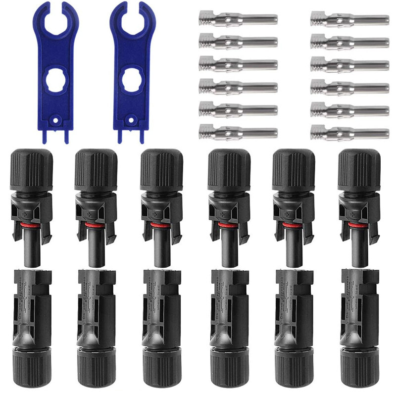 12 Pairs Male Female Solar Cable Connectors Crimping Tools F