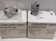 Zero-Max,SC010R-010-004,Size 10 Double Flex Servo Coupling LOT OF 3