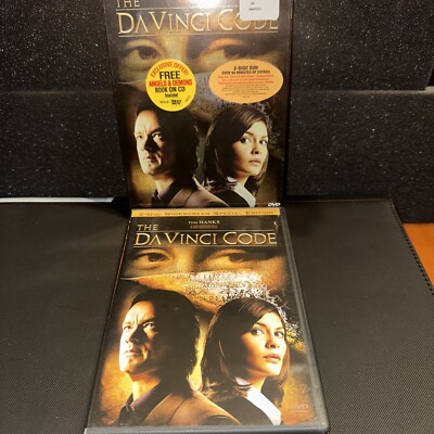 The DaVinci Code (DVD, 2006, 2-Disc Set) w/Slipcover + Dan Brown Book On CD