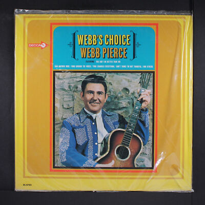 WEBB PIERCE: webb's choice DECCA 12'' LP 33 RPM Sealed