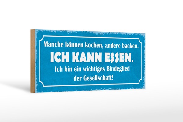 Holzschild Spruch 27X10 Cm Manche Kochen Andere Backen Deko Schild Wooden Sign-image