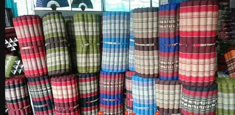 21 Тайский свернутый матрас подушка кемпинг день кровать kapok100% 79 «x 30» x 2» массажный коврик - Изображение 3 из 3