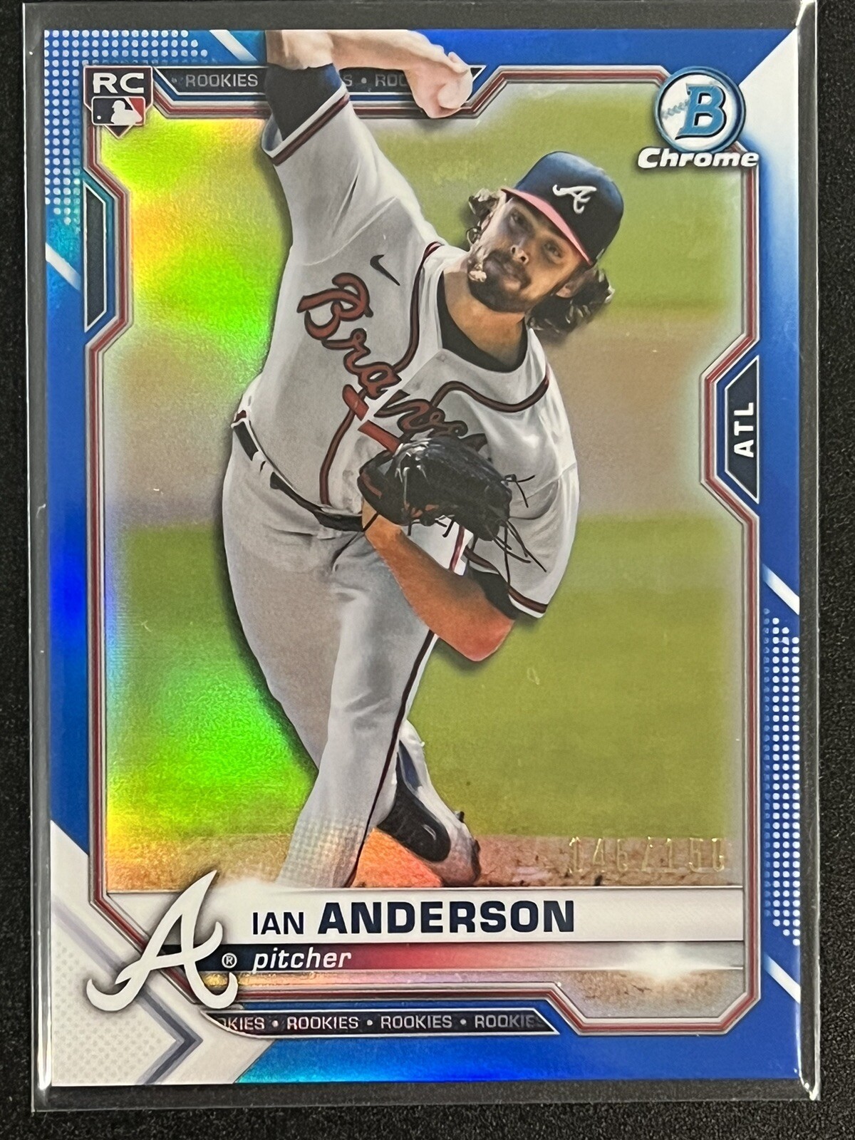 2021 Bowman Chrome Ian Anderson #76 RC Blue Refractor /150 🔥