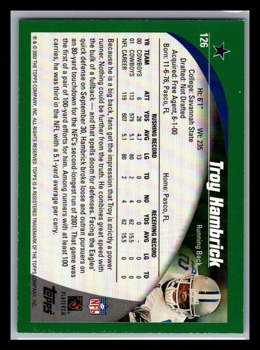 2002 Topps Football # 1 - 200 - Pick Your Card! - Picture 252 of 400