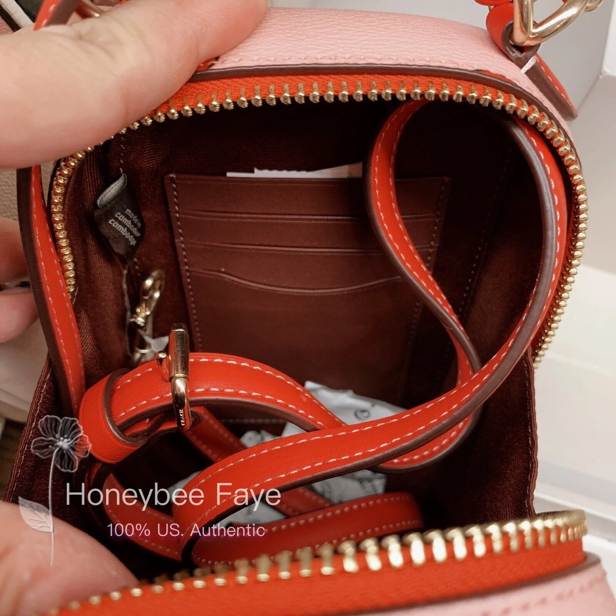 【COACH】2way★Eva Phone Crossbody★日本未発売★送料無料!! NWT COACH EVA PHONE CROSSBODY BLOCKED SIGNATURE CB852 very