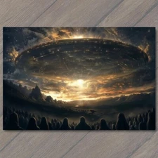 Art Print Alien God Civilization Religious Deity Ceremony Sacred Ritual Spaceshi