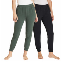 Eddie Bauer Ladies' Lounge Jogger, 2-pack COLOR OLIVE BLACK SELECT SIZE