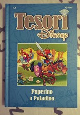 TESORI DISNEY 5 cartonati RARI Paperino il paladino