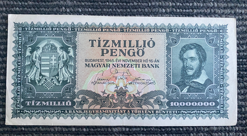1946 HUNGARY 100000 B-PENGO Banknote (100 Quadrillion) P-133