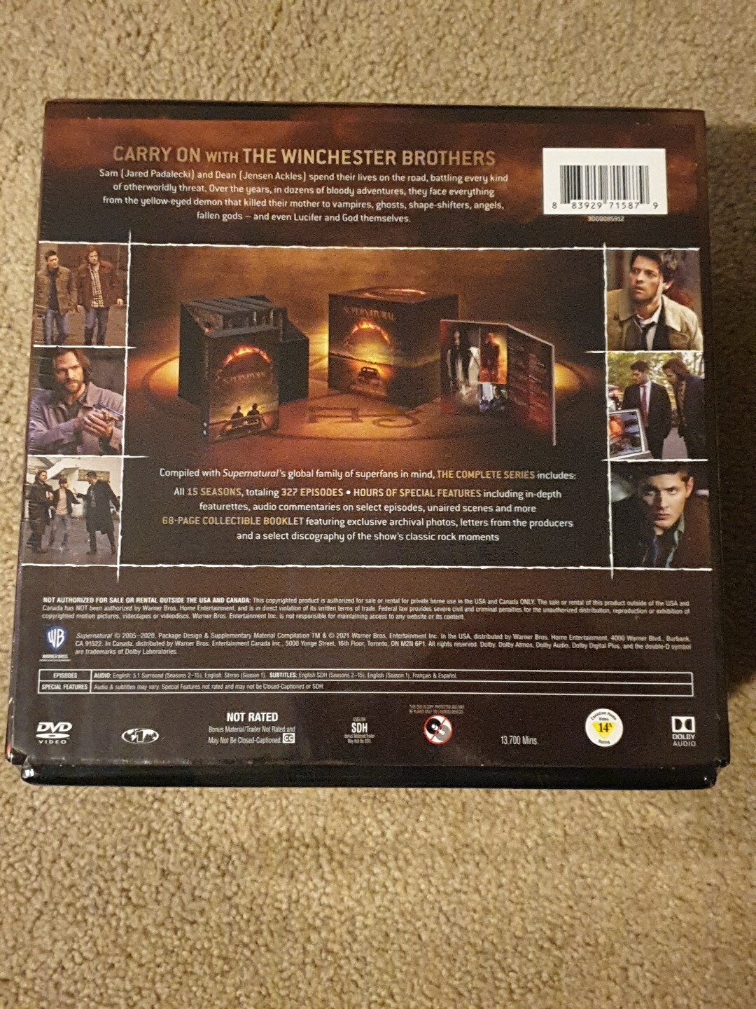 Supernatural: The Complete Series (dvd) 86 Discs Blu Ray Buy - Main Image