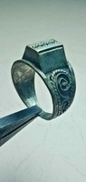EXTREMELY ANCIENT SILVER RING ROMAN RARE LEGIONARY ARTIFACT AUTHENTIC