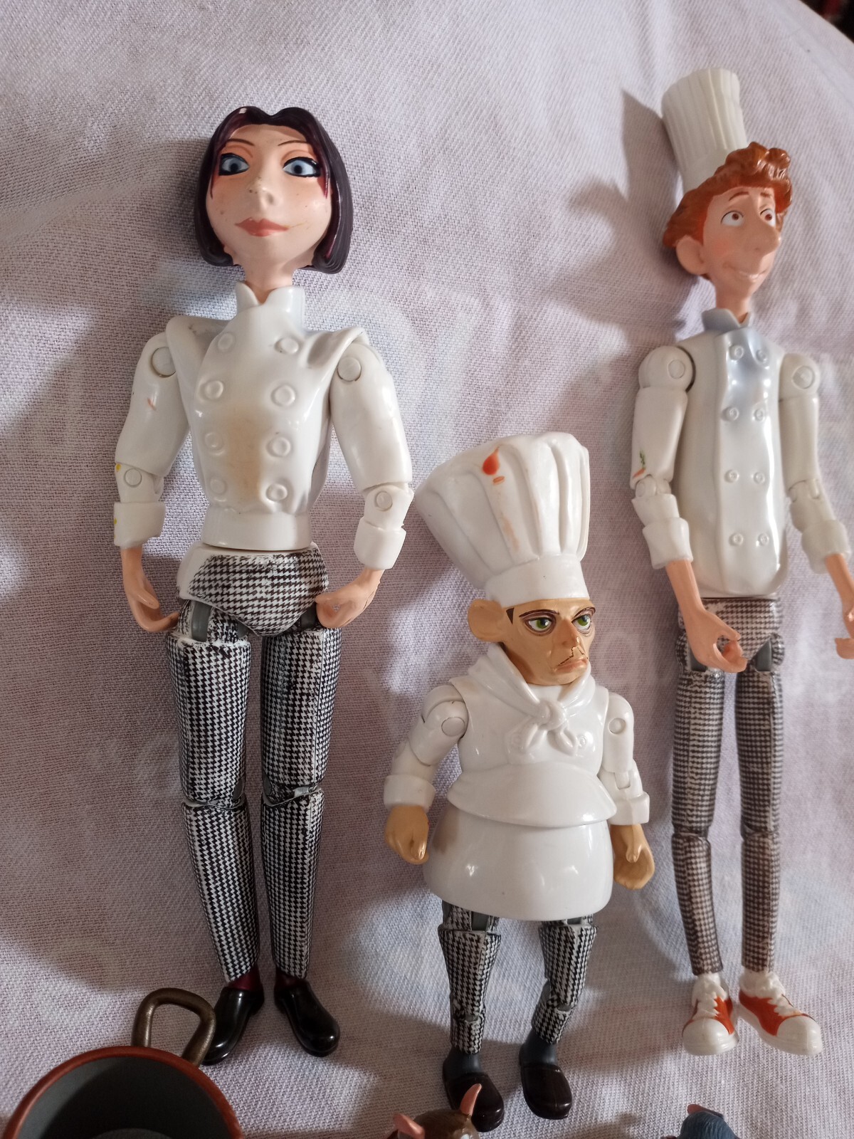 Disney Ratatouille Talking Toys Remy Emile Colette Linguine Skinner Pots Spoon eBay