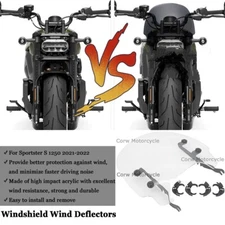 Front Spoiler Quick-Release Windshield Kit For Sportster S 1250 RH1250 2021 2022