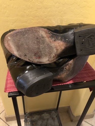 Gorgeous TONY LLAMA Patent Leather Mens Boots. Sz.9.5D. $1850 GLD LABEL. RARE!! - Picture 9 of 10