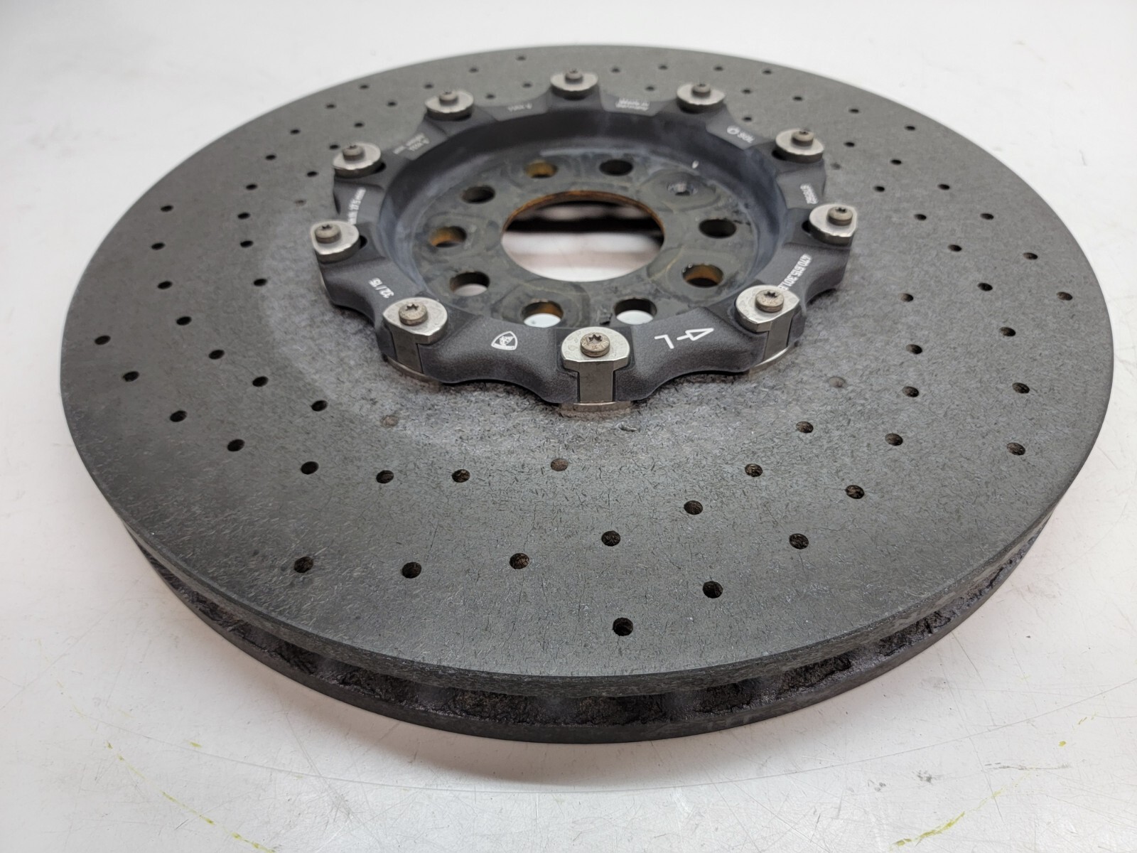LAMBORGHINI AVENTADOR FRONT LEFT CARBON CERAMIC BRAKE DISC ROTOR OEM 470615301E