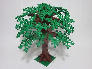 FREE shipping! LEGO custom tree with tall trunk /& 25 green leaves