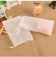 2X Soap foaming net saver bag suds bubbles maker skin care bath bubble mesh