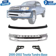 Front Bumper Chrome Bumper Brackets Set Of 2 For 2000-2002 Toyota Tundra Base