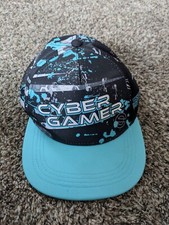 ESX 360 Pro Series Cyber Gamer Snapback Hat Blue Black Youth Hat Cap