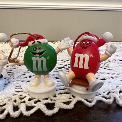 Vintage, 1993, M&M Happy Lights, 3 Sets and 10 M&M Candy Tube