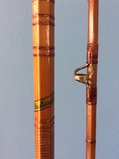 Capella Deluxe 8' Elasticane Vintage split cane spinning rod original & pristine