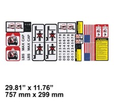 NEW Forklift Safety Decal KIT SY1711  Forklift OSHA Compliant kit 