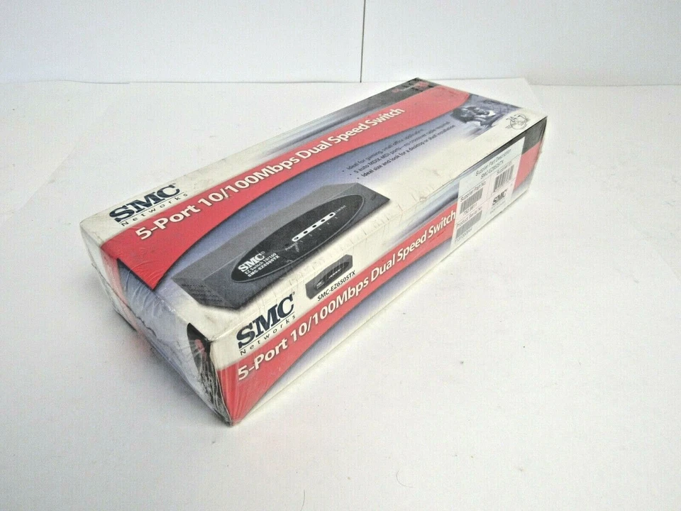 SMC Networks New SMC-EZ6505TX 5-Port 10/100Mbps Dual Speed Switch 20-2 - Image 2 of 4