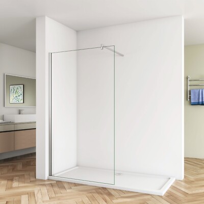 30-160cm Walk In Duschabtrennung 8mm Nano Glas Duschwand ESG Dusche Duschkabine