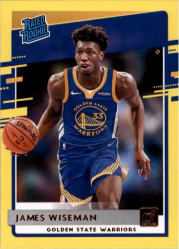 2020-21 Donruss Yellow Flood #226 James Wiseman RR - NM-MT