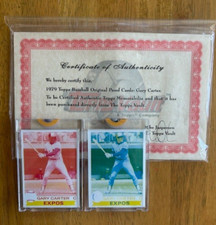 1979 Topps Baseball GARY CARTER RARE Proof CardS (2)  from The Topps Vault W/COA
