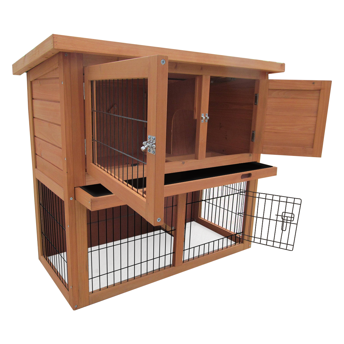 PISCES PETCARE Monza Rabbit Hutch with Run for sale online | eBay UK