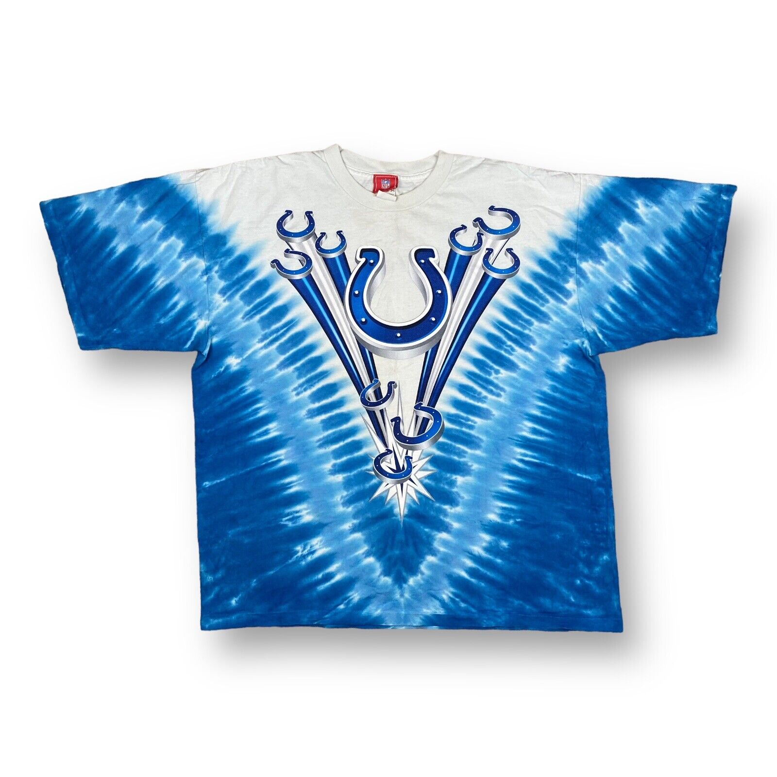 90's Buffalo Bills Liquid Blue Tie Dye NFL T Shirt Size XXL – Rare