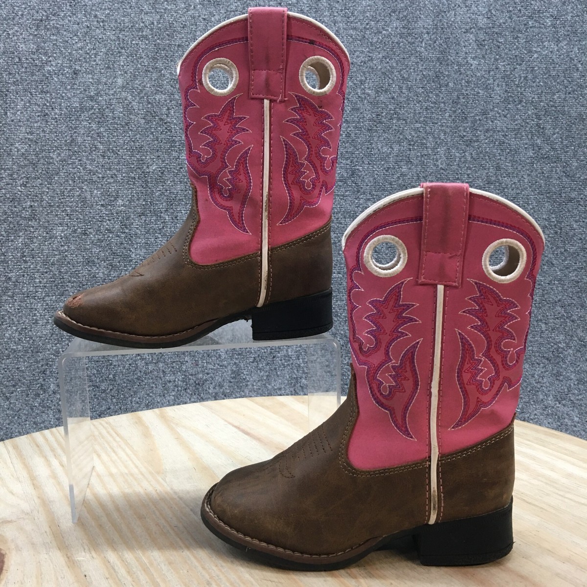 Laredo Girl's Sabre 8 Boots - Pink Mid-Calf Boots For Toddler Kids, Size 8.5 M