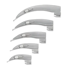 NEW PREMIUM GRADE LARYNGOSCOPE MAC SET OF 5 BLADES EMT ANASTASIA INTUBATION