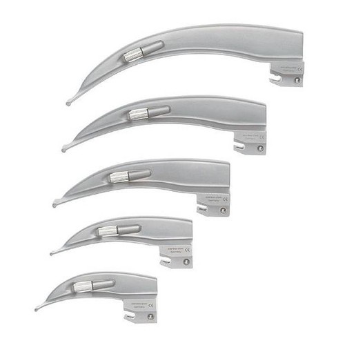 Set Laryngoscope Premium Grade - Poignée + Lames Mac Et Miller, Pour Anesthésie Et ORL, CynaMed USA