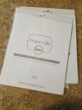 Brand New Project Life Design 3 Photo Pocket Pages 12 Sheets 6x8