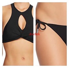 NWT Red Carter High Neck Keyhole T Back Bikini Bathing Suit Swimsuit 2 PC Set L
