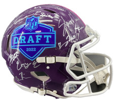 🏈NFL Draft 2022 Helmet Signed by more than 30 players Sauce Gardner,Chris Olave