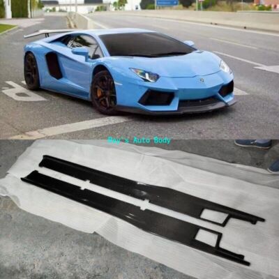 Fit For Lamborghini Aventador LP700 720 750 DM Style Carbon Fiber Sideskirts Lip