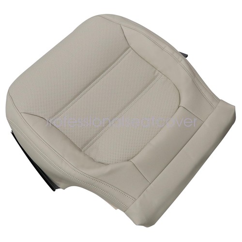 2011-2017 For Volkswagen Jetta Sedan Driver Side Bottom Leather Seat Cover Tan - Picture 9 of 16