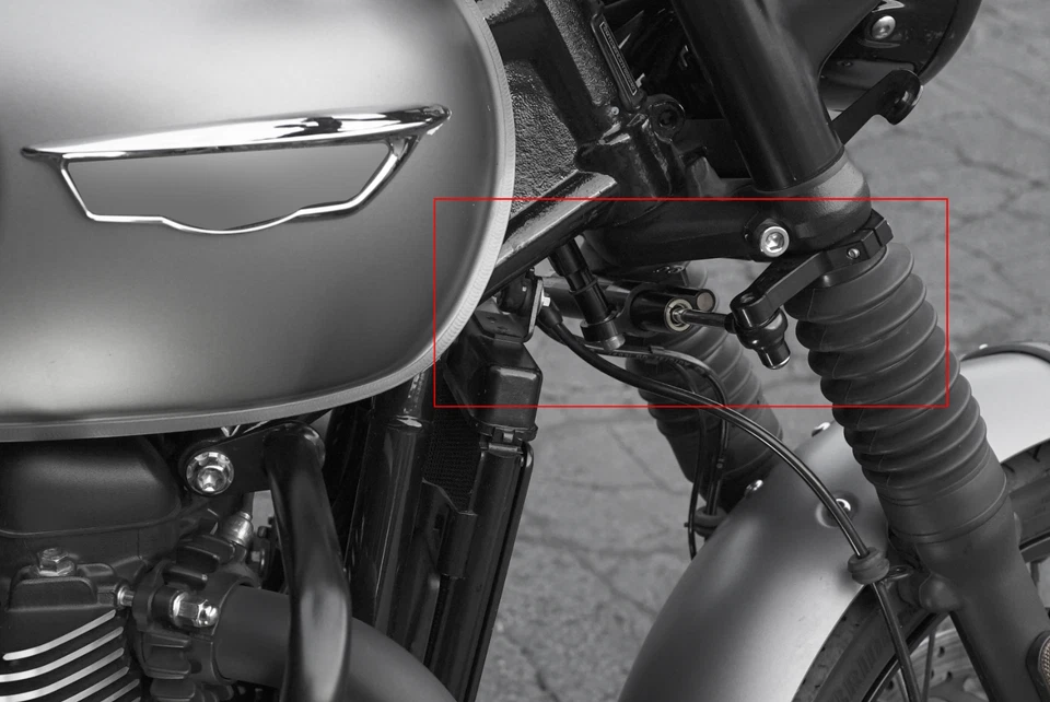 Kit de amortecedor e amortecedor de direção Triumph Bonneville T100 T120 (NOVO) - Imagem 2 de 2