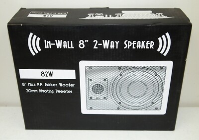 New!! SILVER TICKET #82W 2-Way IN WALL 8'' SPEAKER with Pivoting Tweeter!!