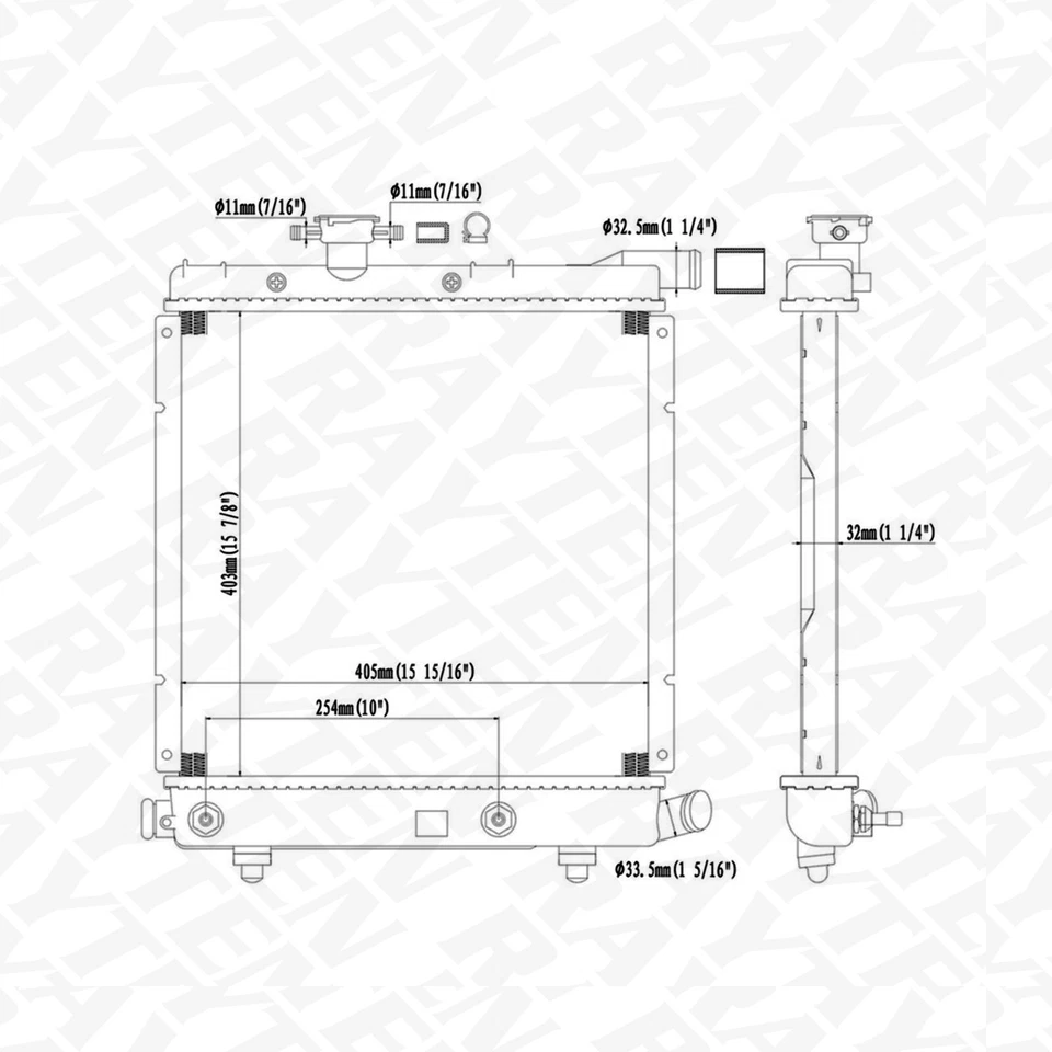 Aluminum Radiator For 1990-1992 Dodge Caravan 4544607 5456107 K4401807 2.5L 3.0L Foto 2 de 4