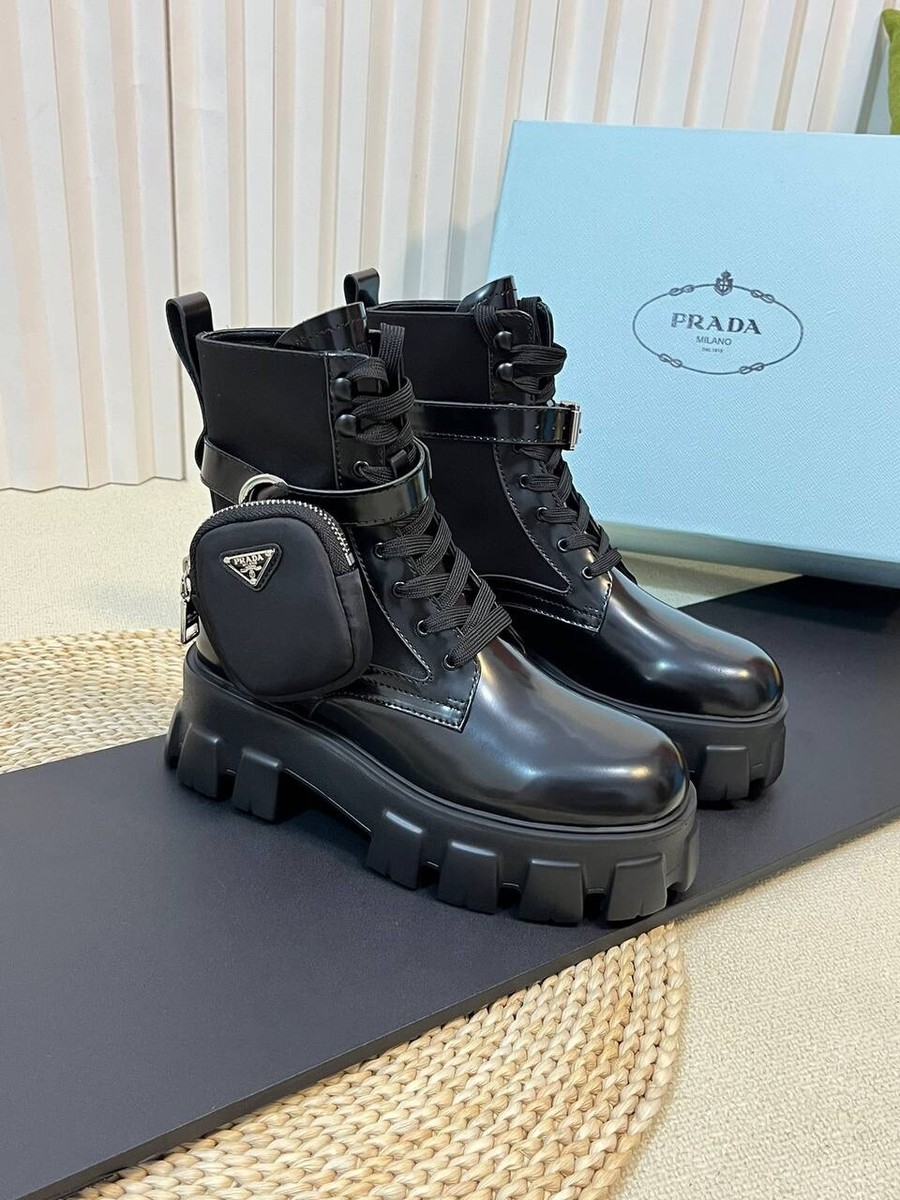 Bottes Monolith Botte Prada Imitation Bottes Motardes En Cuir