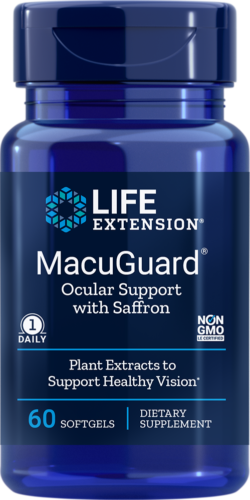 Life Extension MACUGUARD® OCULAR SUPPORT WITH SAFFRON 60 SOFTGELS - 第 1/2 張圖片