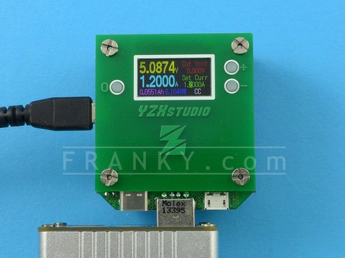 YZXstudio USB 0-3A 0-24V DC Dummy Load Power Monitor Protocol Tester ZL1100 - Afbeelding 4 van 6