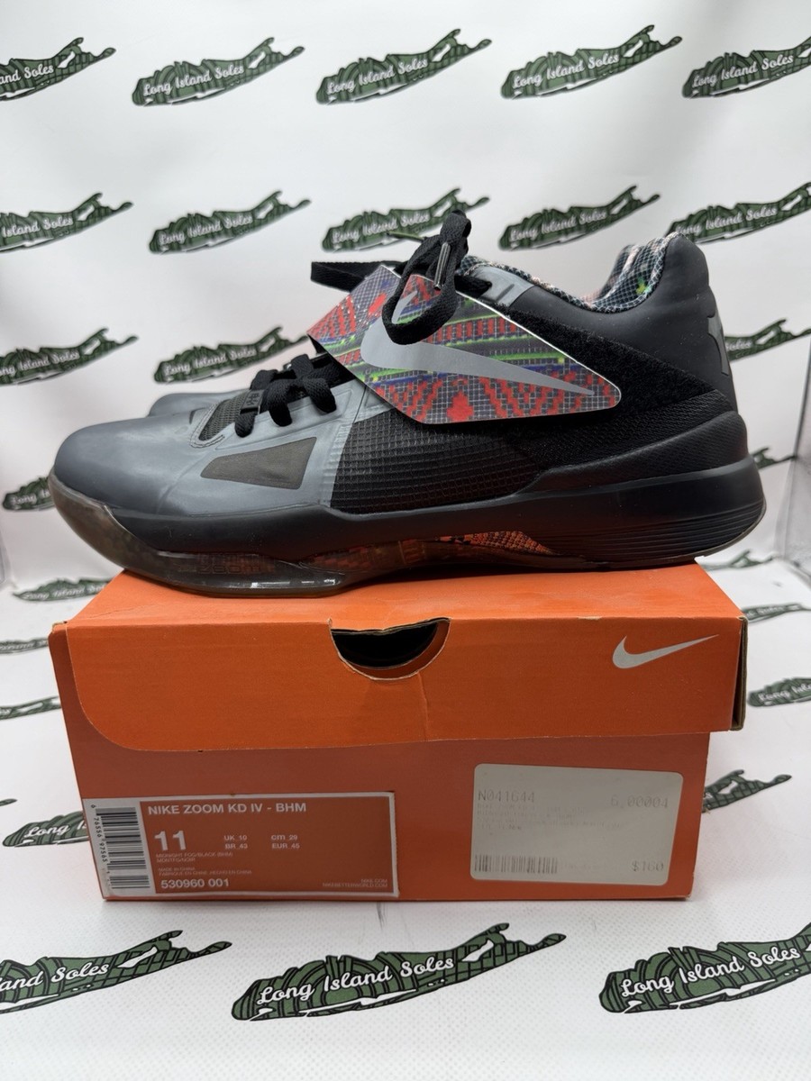 Nike Zoom KD 4 IV BHM Black History Month Size 11 530960-001 | eBay