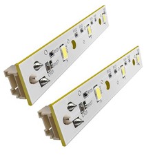 2PCS WR55X26671 PS11767930 AP6035586 LED Light Board for GE Refrigerators