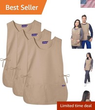 Khaki Unisex Cobbler Apron 3-Pack - Durable, Stylish, Perfect for Professionals